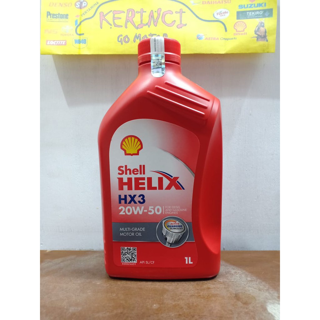 OLI SHELL HELIX HX3 20W-50 1L - OLI SHELL HX3