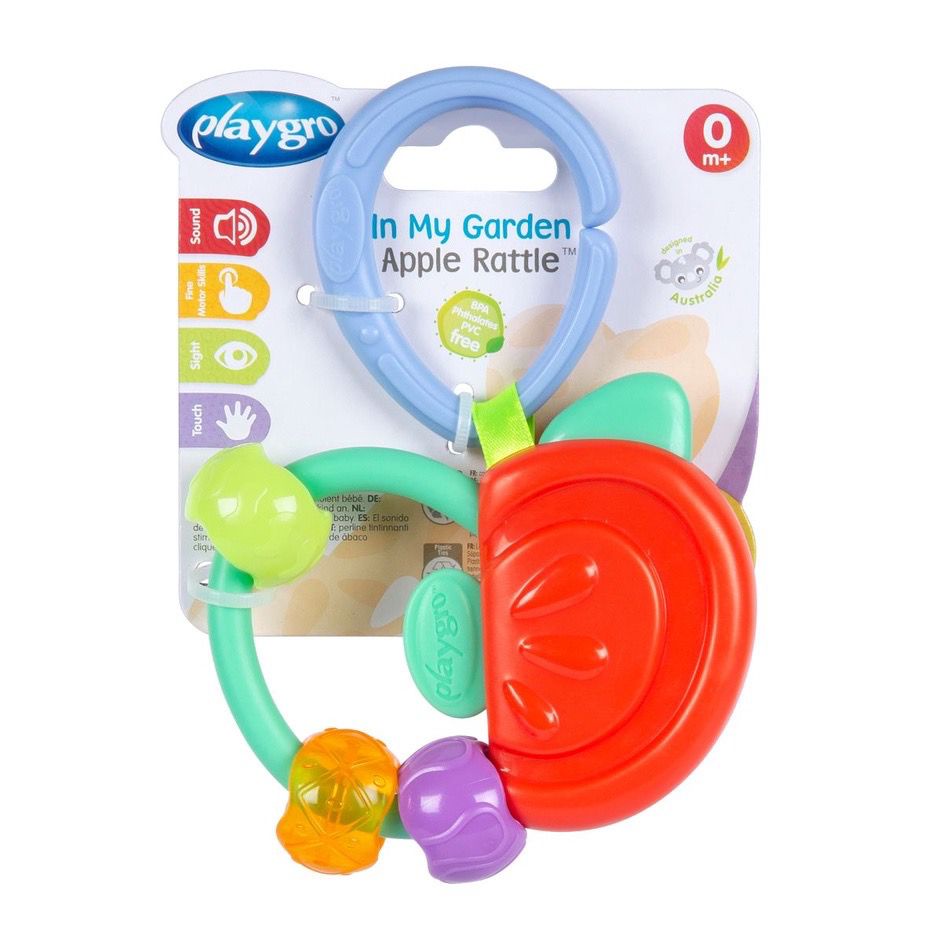 Playgro My Garden Apple Rattle - Mainan Teether Anak