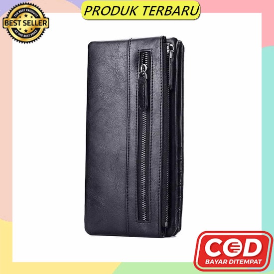 Dompet Panjang Pria Original Premium Tipis Slot Kartu Banyak Uang Trotter Import Cowok Keren Branded