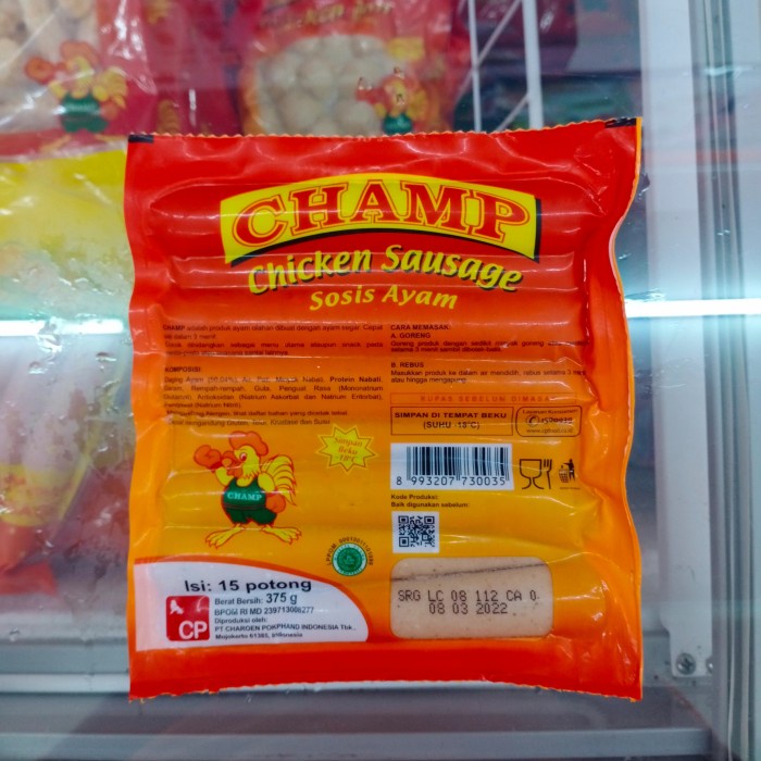 

champ sosis ayam 375 gr 15 pcs