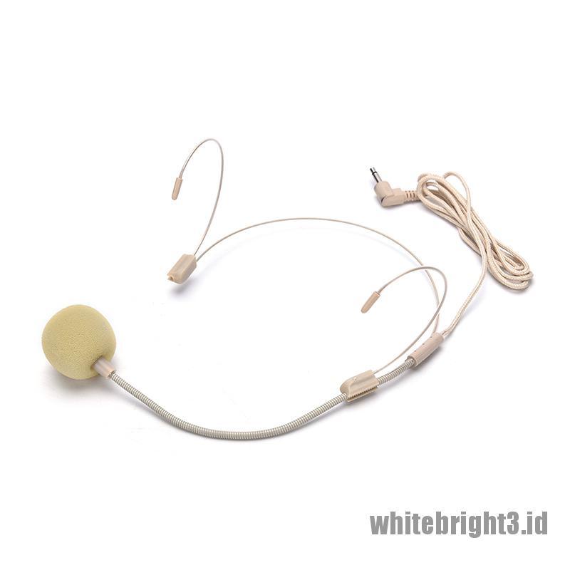 &lt; White3 &gt; Headset Earphone Kait Telinga Ganda Untuk Shure Wireless 4pin Mini