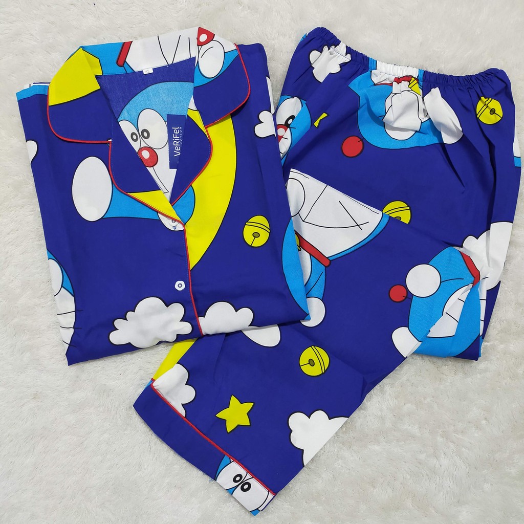 VeriFel Piyama Dewasa - JUMBO Promo Murah Setelan CP Fit 75-85kg / 3L-CP Dora Moon Nevi