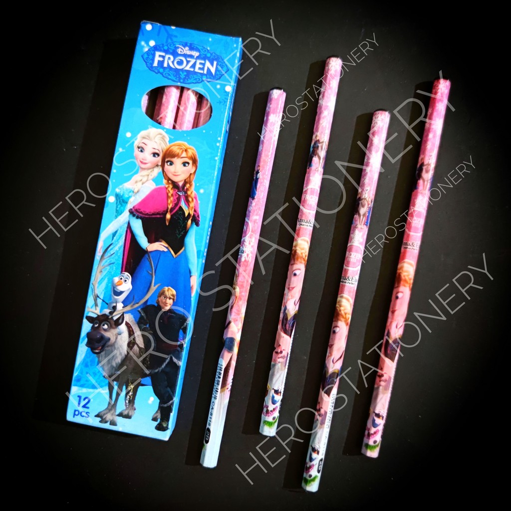 

2B Pencil pensil motif frozen . 12 unit