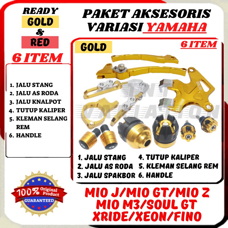 Paket 6 Item Aksesoris  Variasi Motor  Matic  Yamaha Mio  J 