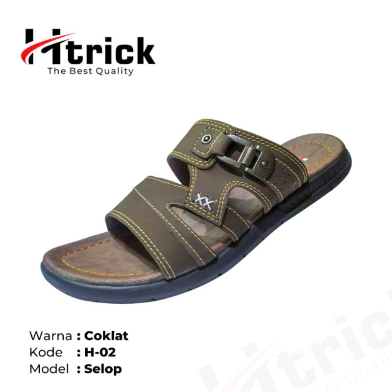 sendal pria / sandal kulit pria / sandal pria casual Otiginal H-Trick 02