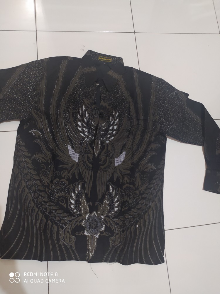 Batik Pria Solo | Manuk Peksi Lawasan Lengan Panjang High Quality | By Batik Florist