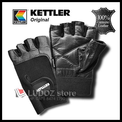 Leather Premium Grade Glove Kettler Sarung Tangan Gym Kulit Fitness