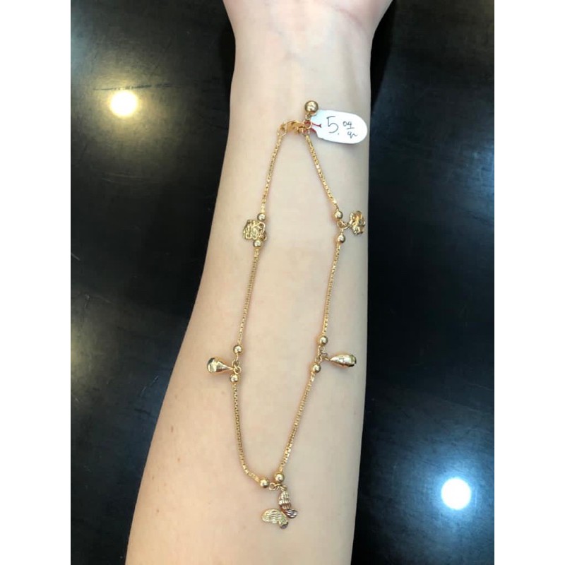 Gelang kaki italy emas kadar 420