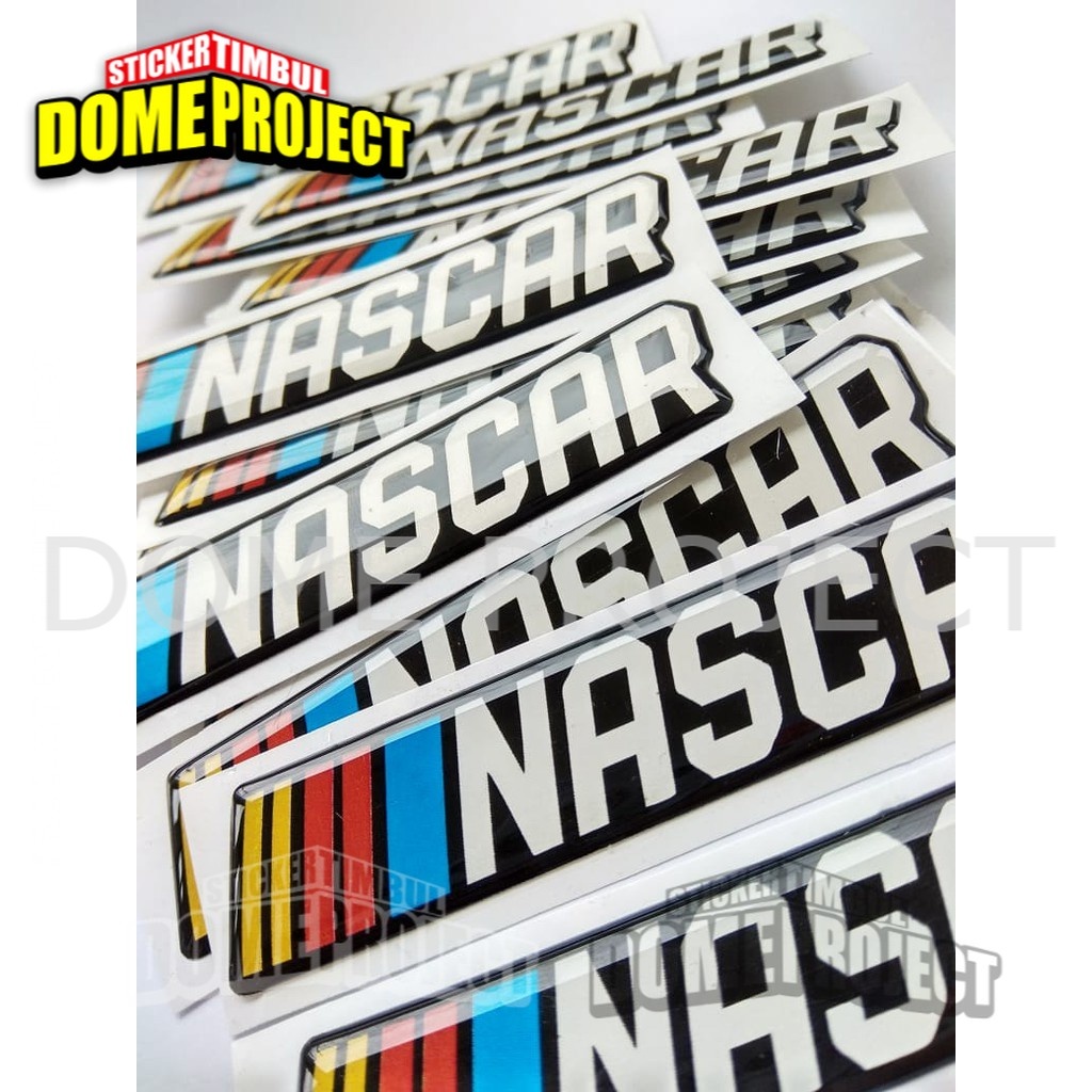 NASCAR STIKER MOTOR EMBLEM LENTUR AKSESORIS SEPEDA MOTOR