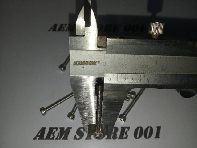 Baut L M3 x 30(3cm) stainless 304