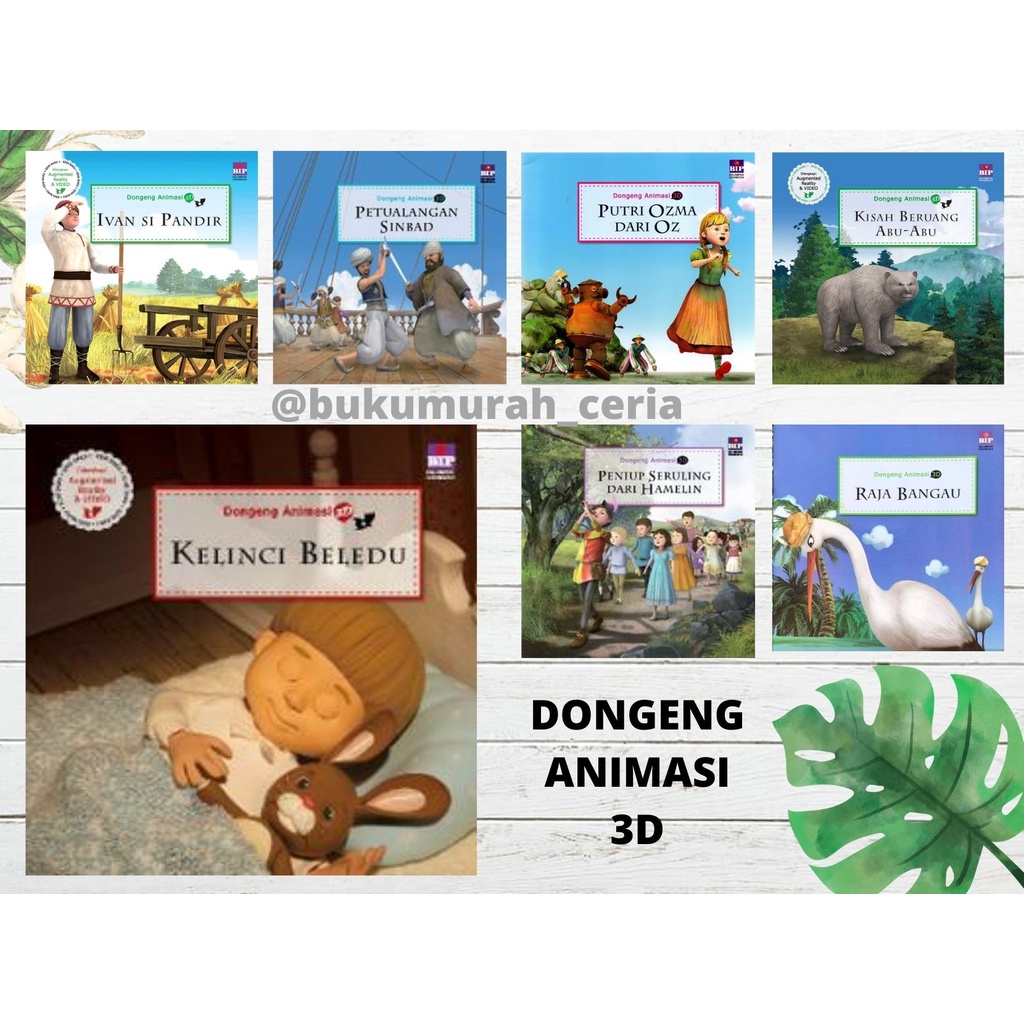 Buku Cerita Dongeng Animasi 3D (code S)