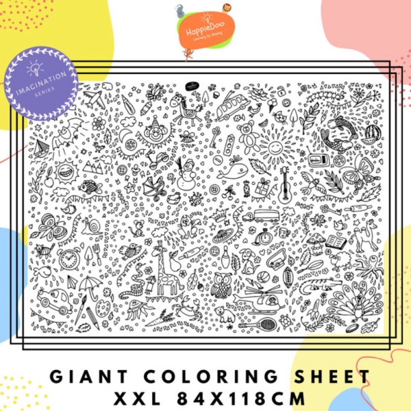 

Giant Coloring Sheet / Giant Coloring Poster / Kertas Mewarnai - Imagination Limited