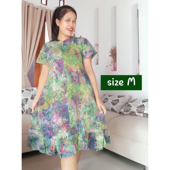 kirania_batik sale  daster ruffle premium