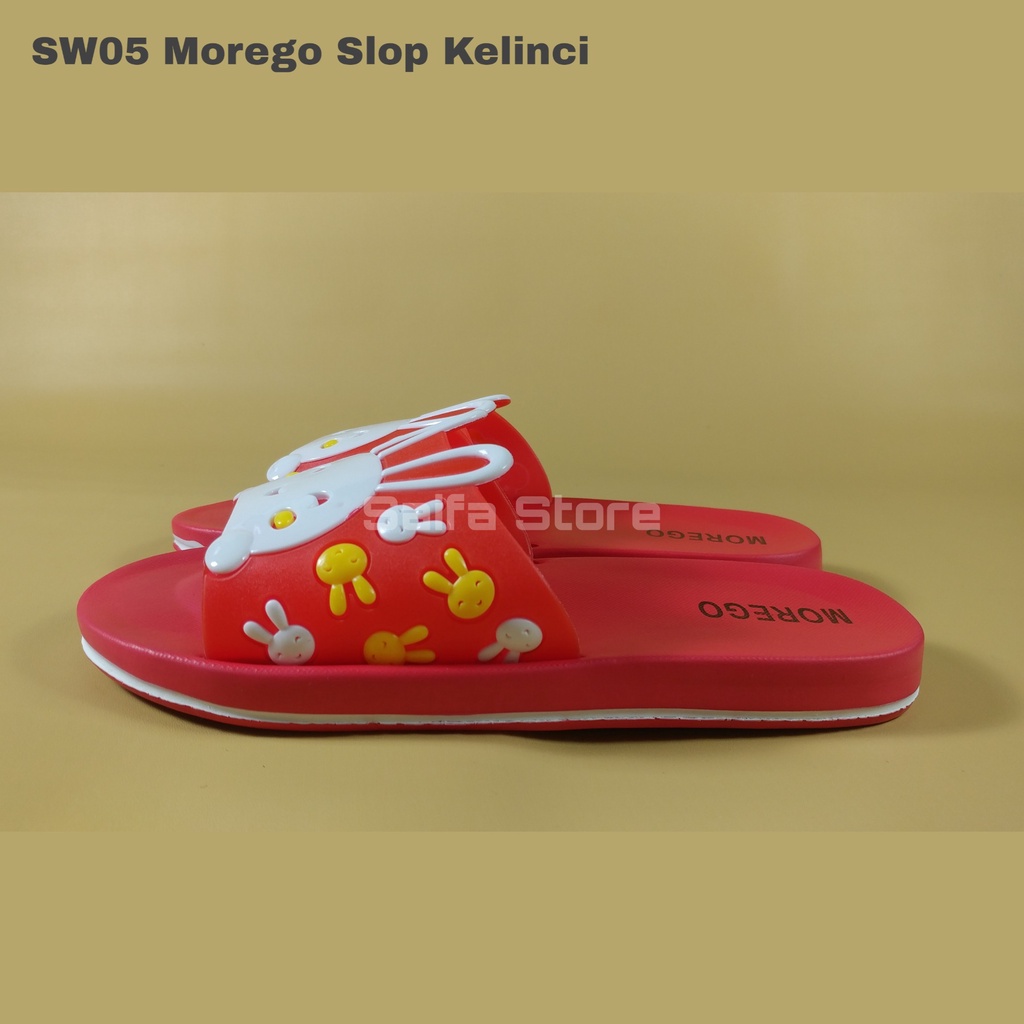 Sandal Slop Premium Morego MLD 005 Kelinci Original Sandal Wanita Kekinian Sandal Karet Wanita Nyaman dipakai dan Awet