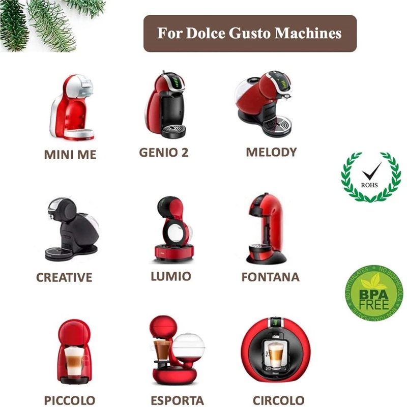 Kapsul Filter Kopi Reusable Bahan Pp Untuk Dolce Gusto Nescafe Dolce Gusto