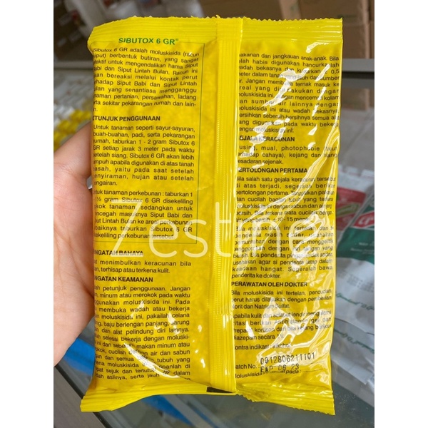 [Tani] Moluskisida Pemberantas Hama Siput Sibutox 6gr 250gr