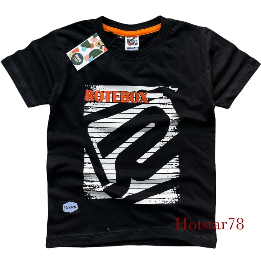 RoteBox Baju Kaos Oblong Distro Anak Laki Laki Umur 1-12 Tahun Bahan Katun