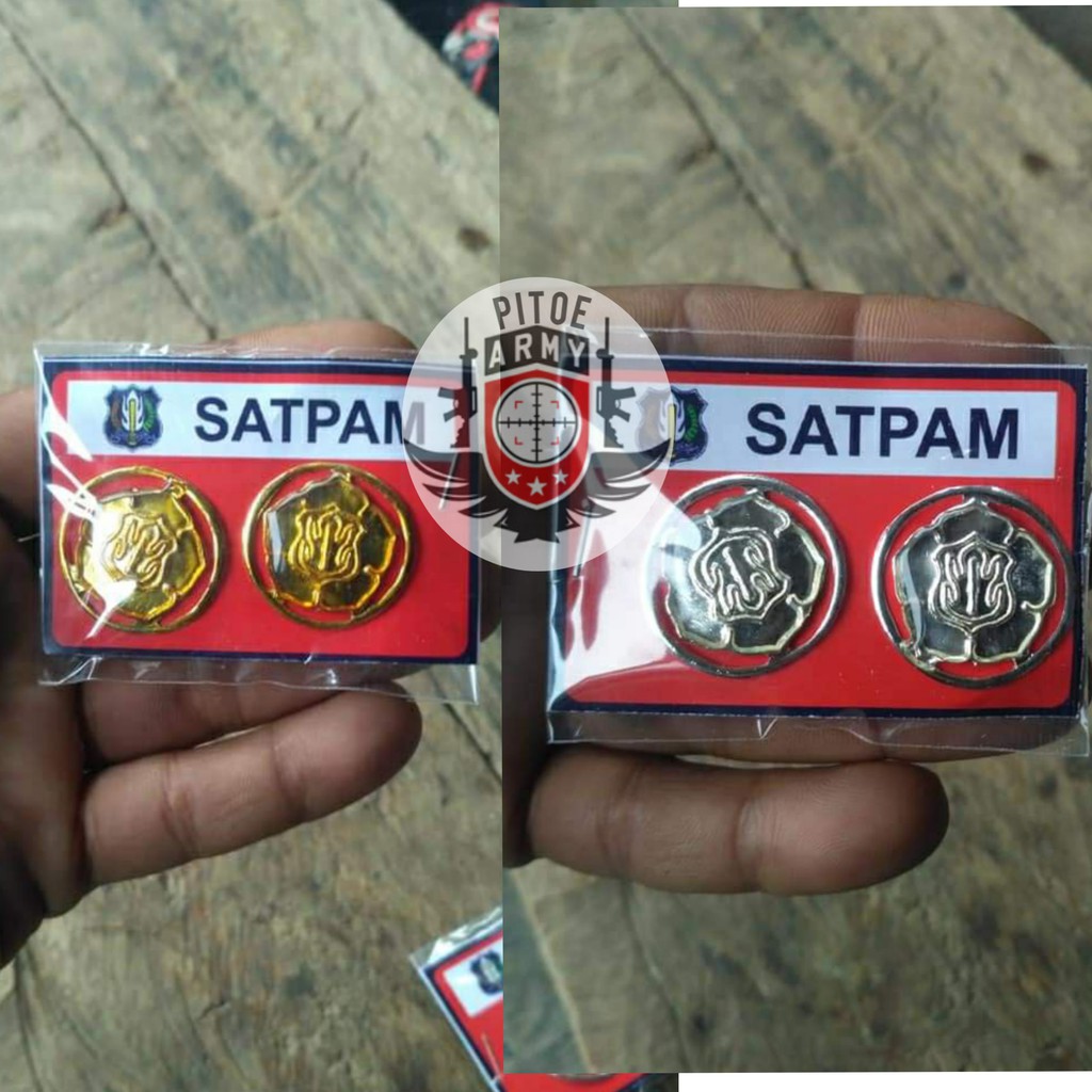 Pin Monogram Satpam Baru - Monogram Satpam Security