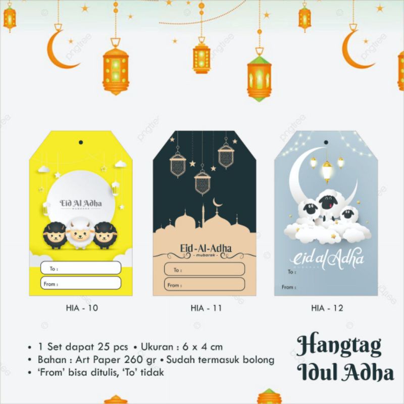 

Hangtag Idul Adha / Eid Mubarak / Price Tag / Label