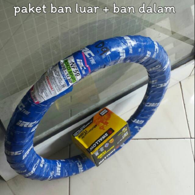 Ban Luar + Ban Dalam DEPAN Mio sporty SOUL Fino Mio J Mio M3 Soul GT asli IRC bukan Tubles Tubless
