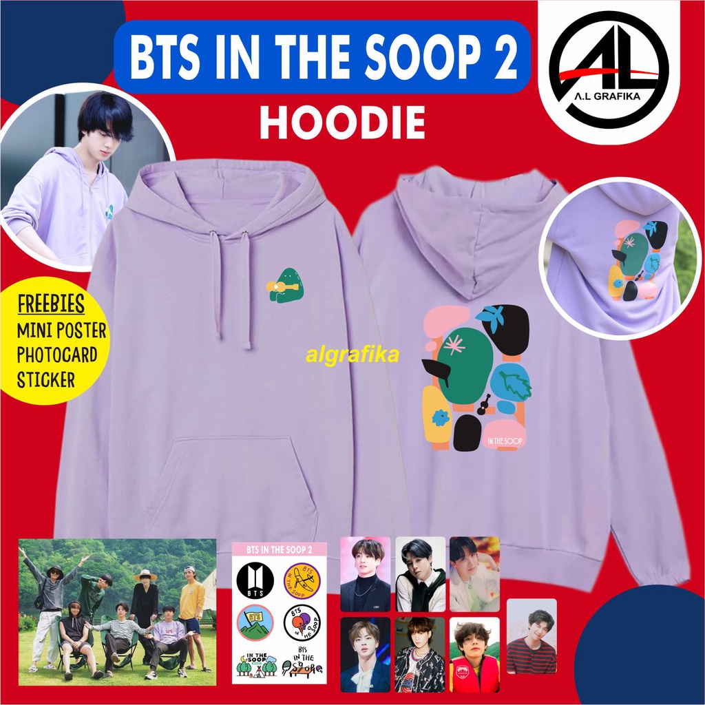 HOODIE BTS IN THE SOOP jimin suga jhope jin