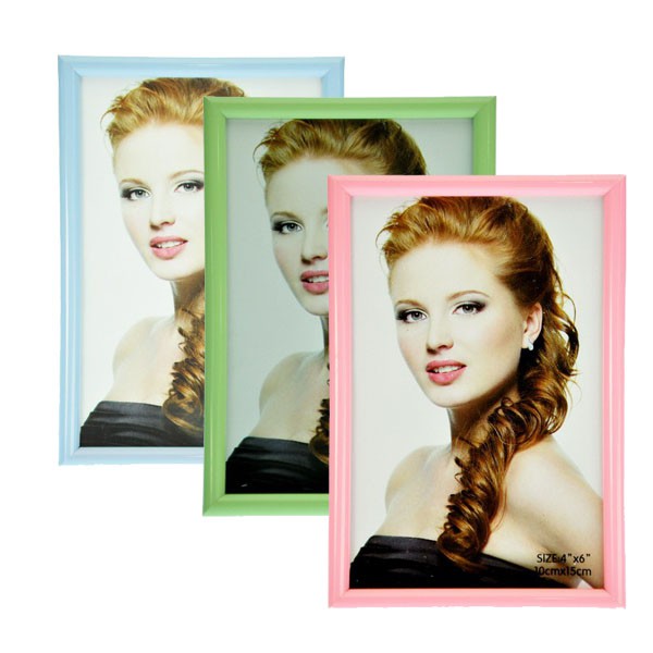 Bingkai Plastik LO23 Biru, HIjau, Pink ukuran 4R/5R/6R/8R Pigura Frame Bingkai Foto
