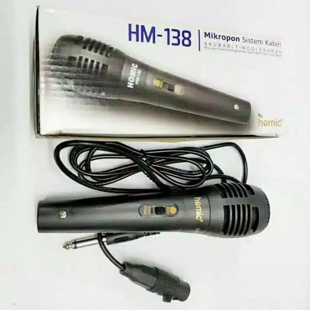 Mic Karoke Micropon mix Kabel Homic 138