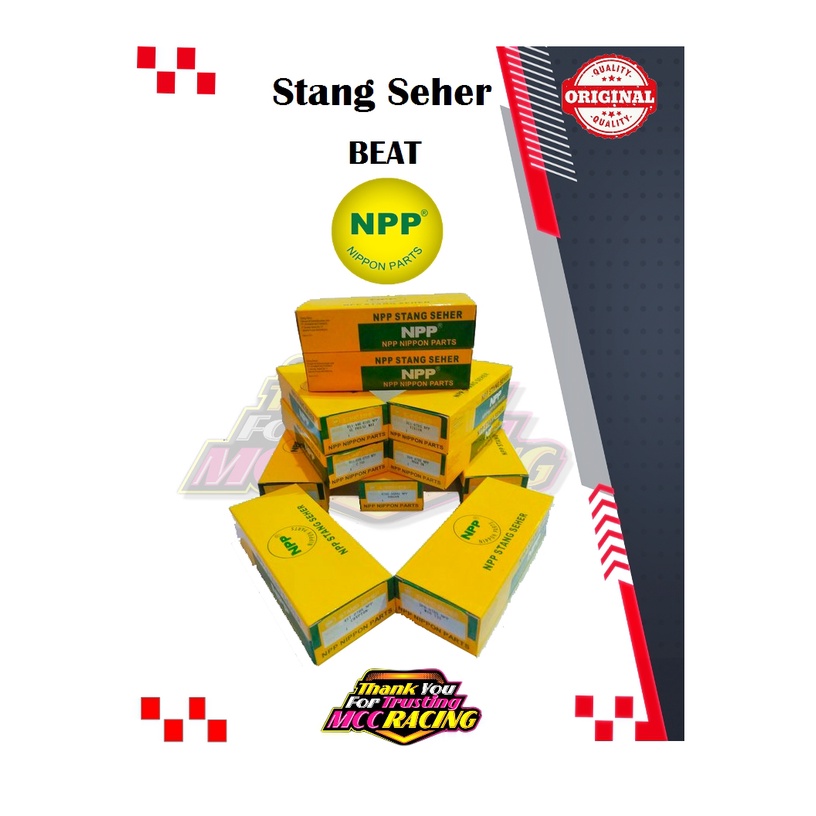 STANG SEHER BEAT KARBU NPP - STANG PISTON  BEAT CARBU