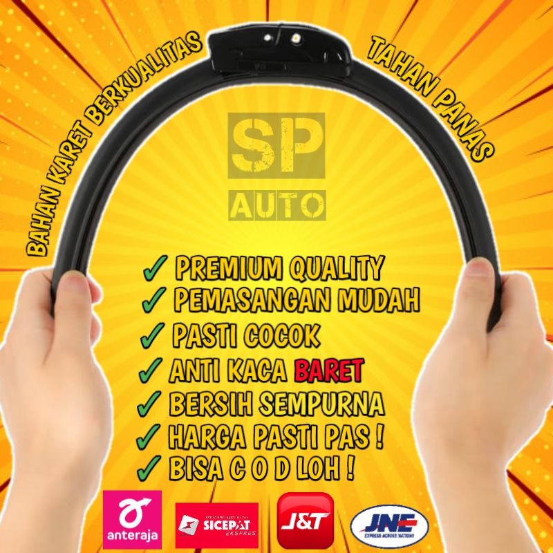 Wiper Kaca Mobil Frameless 2 PCS - Suzuki Karimun Wagon R Wifer Banana SH122