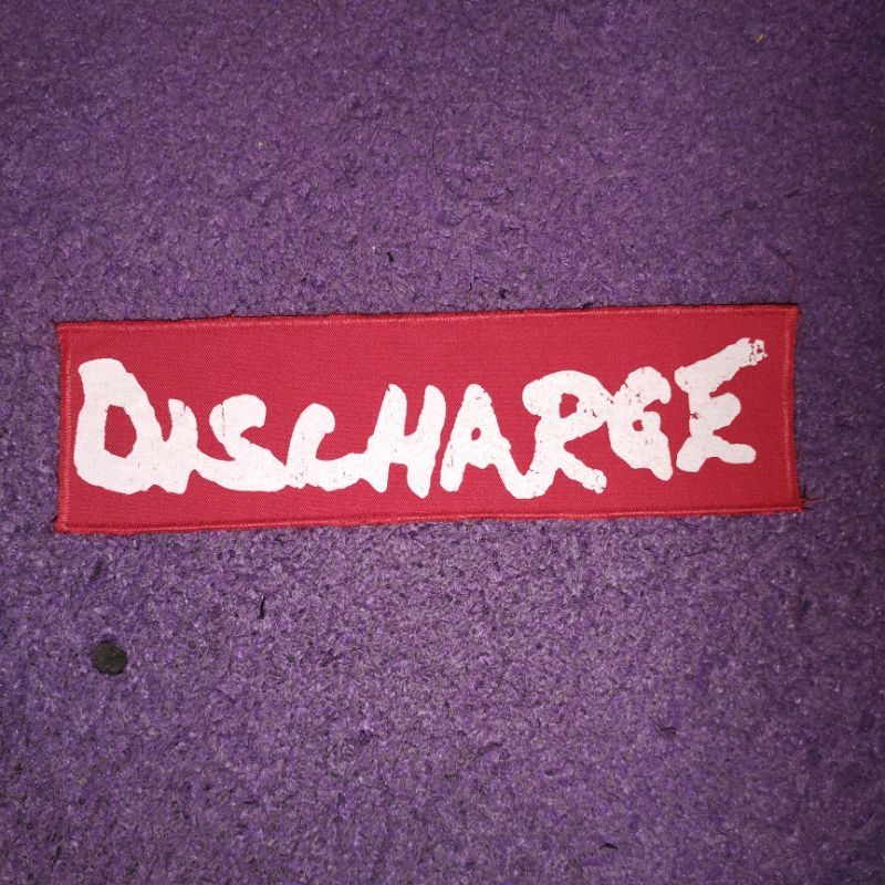 emblem discharge 7.5x25cm pacth punk sablon x garasi rebel distro