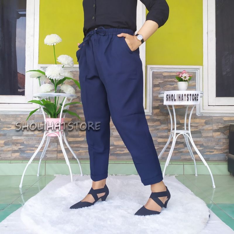 BAGGY PANTS POLOS / CELANA BAGGY PANTS WANITA POLOS BAHAN SEMI WOLL PREMIUM / CELANA KERJA WANITA / CELANA KANTOR WANITA / CELANA BAGGY WANITA / BAGGY PANTS POLOS SIZE L XL XXL JUMBO / CELANA LINEN / CELANA BAHAN WANITA JUMBO / LINEN PANTS HIGT WIST