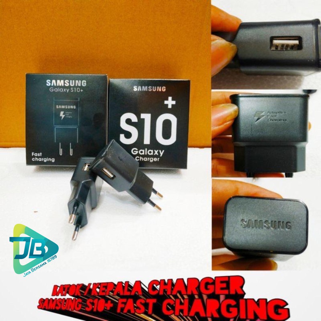 BM003 S10+ batok kepala adapter Cashan charger original Samsung 3A Fast charging pengisian cepat JB2813