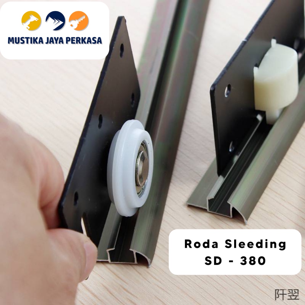 Roda SD 380 Sleding Pintu Lemari Geser Huben Sliding Sleeding Rel 380 383