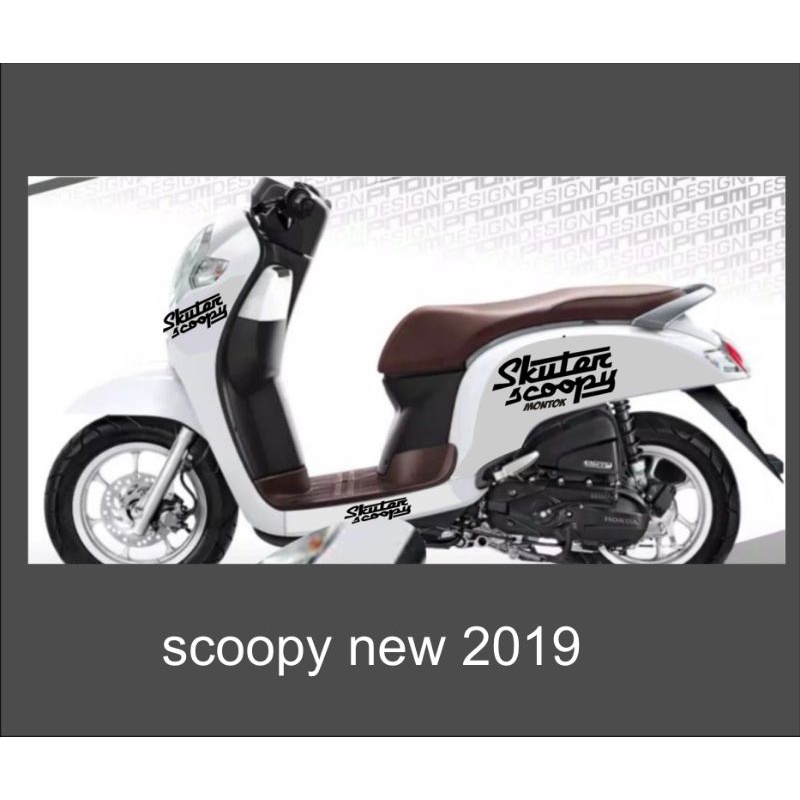 sticker cutting variasi motor skuter scoopy