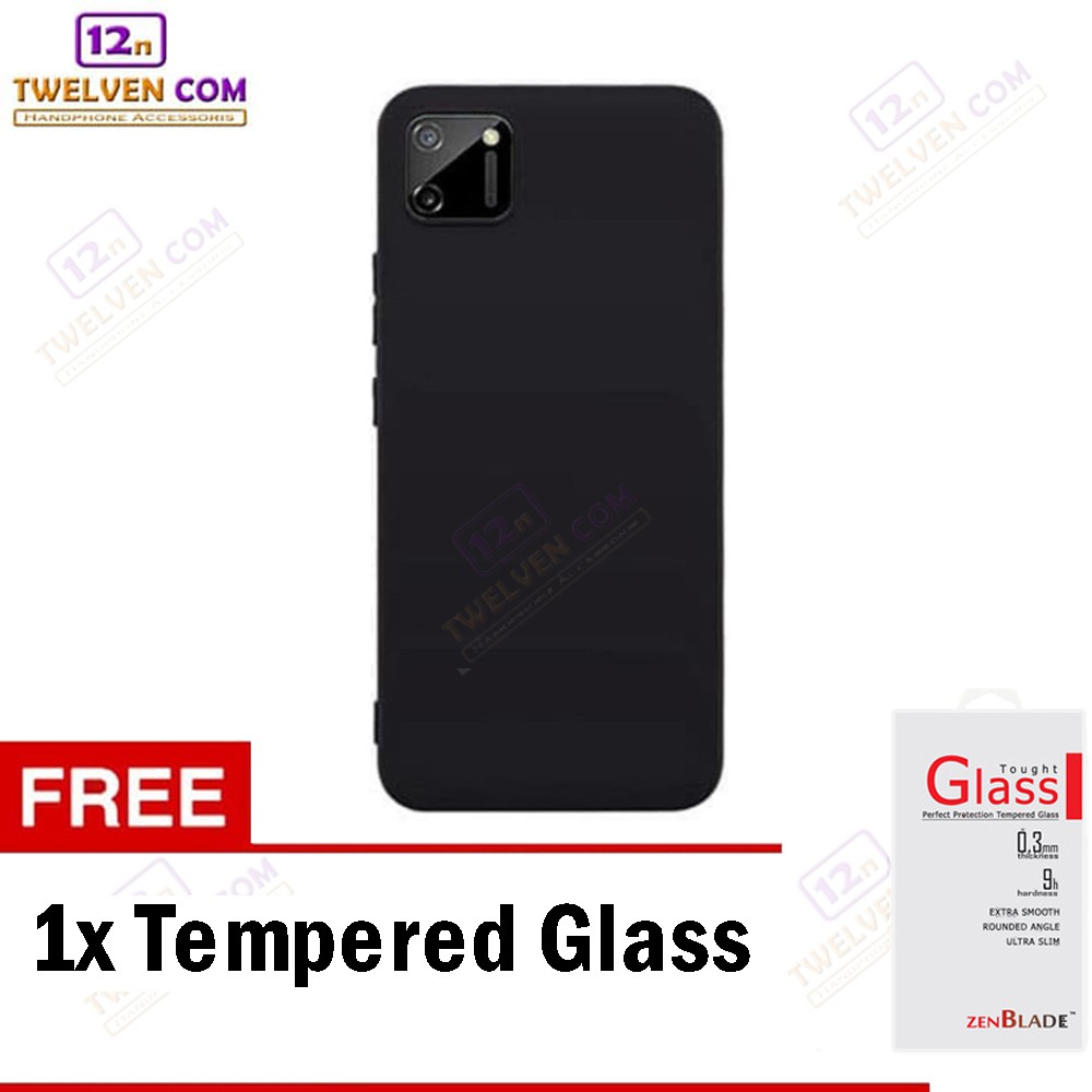 Case Ultra Slim Matte For Realme C11 - Free Tempered Glass