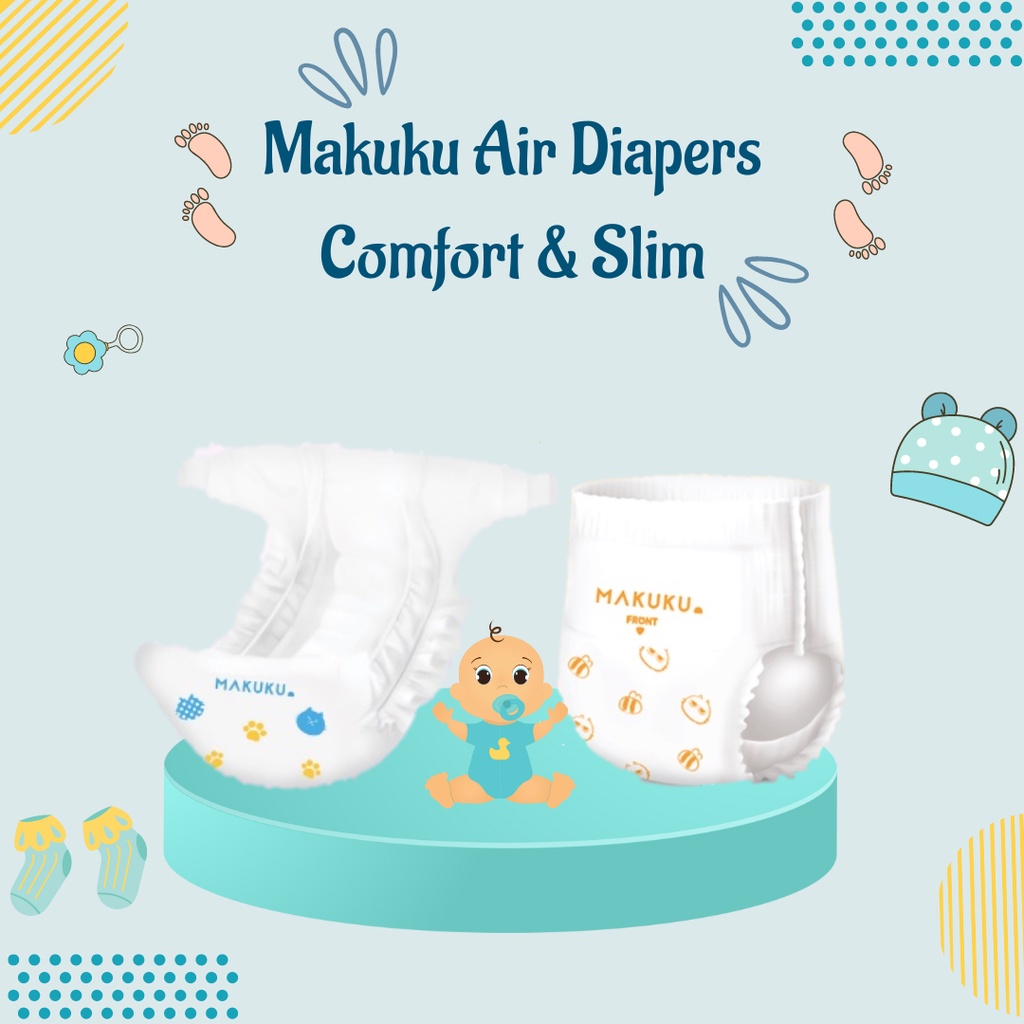 Makuku Air Diapers Comfort+ & Slim / Popok Bayi