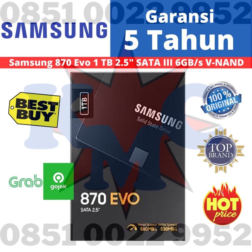 SSD SAMSUNG 870 EVO 1TB 1 TB 2.5&quot; SATA III INTERNAL SSD SATA3