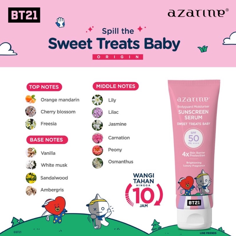 Azarine Bt21 Body Guard Sunscreen