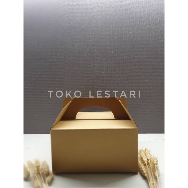 Gable Box / Box Jinjing / Dus take Away / Carry Pack E-Flute 21x21x11 CM