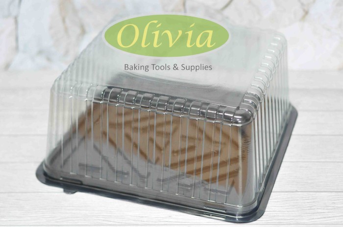 Box Mika Tart Kotak CT 300 / Tempat Kue Bolu Ukuran 30 cm