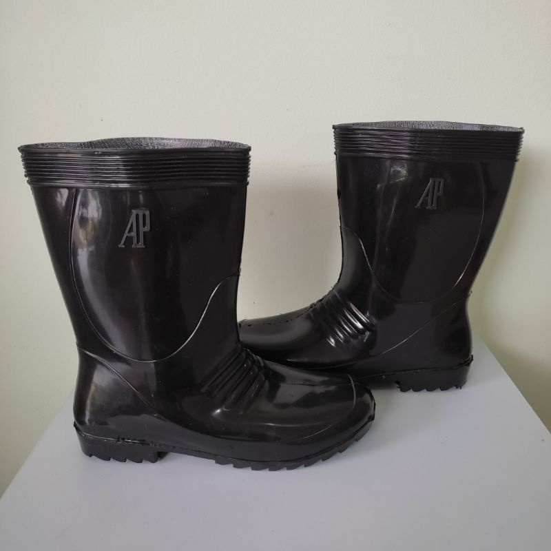 AP Boots 1 Black Sepatu Boot Pendek Hitam AP1