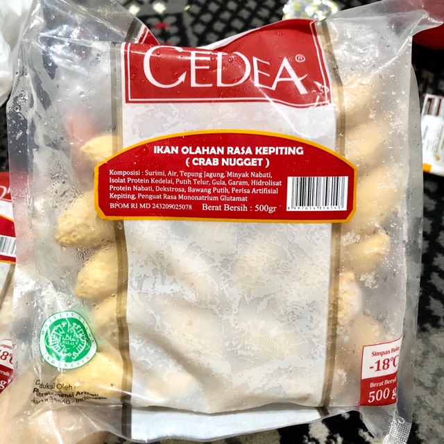 

cedea nugget crab olahan kepiting frozen food 500gr