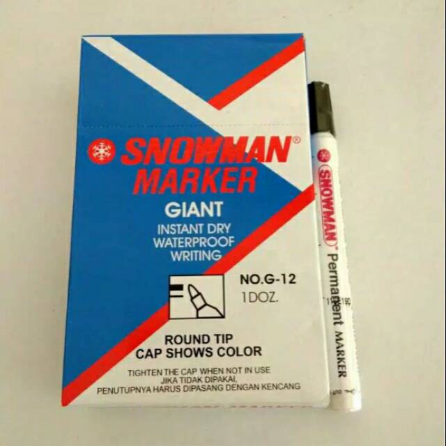

SPIDOL Snowman Permanent Marker G-12