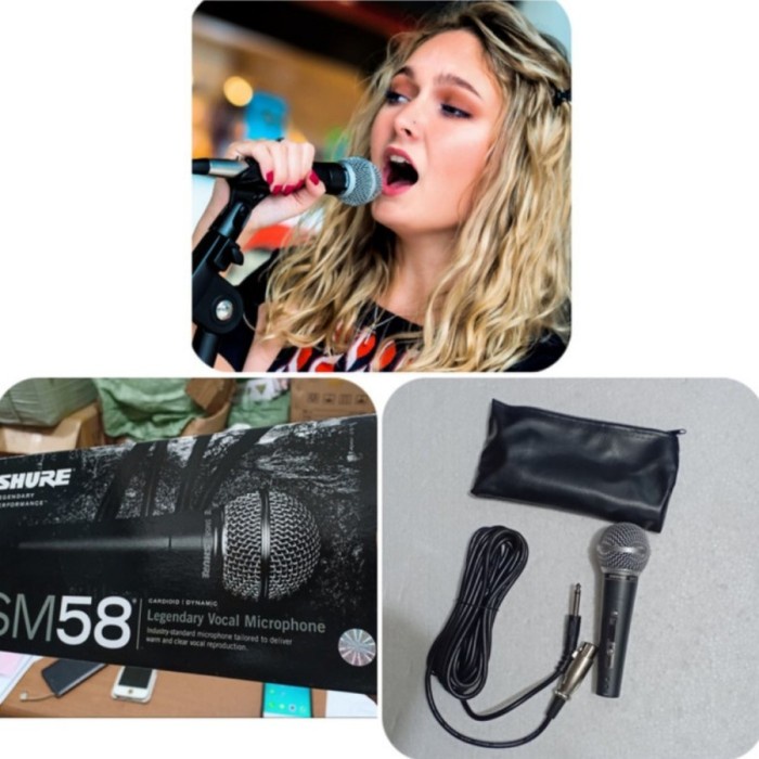 MIC SHURE SM58 KABEL SWITCH ON OFF