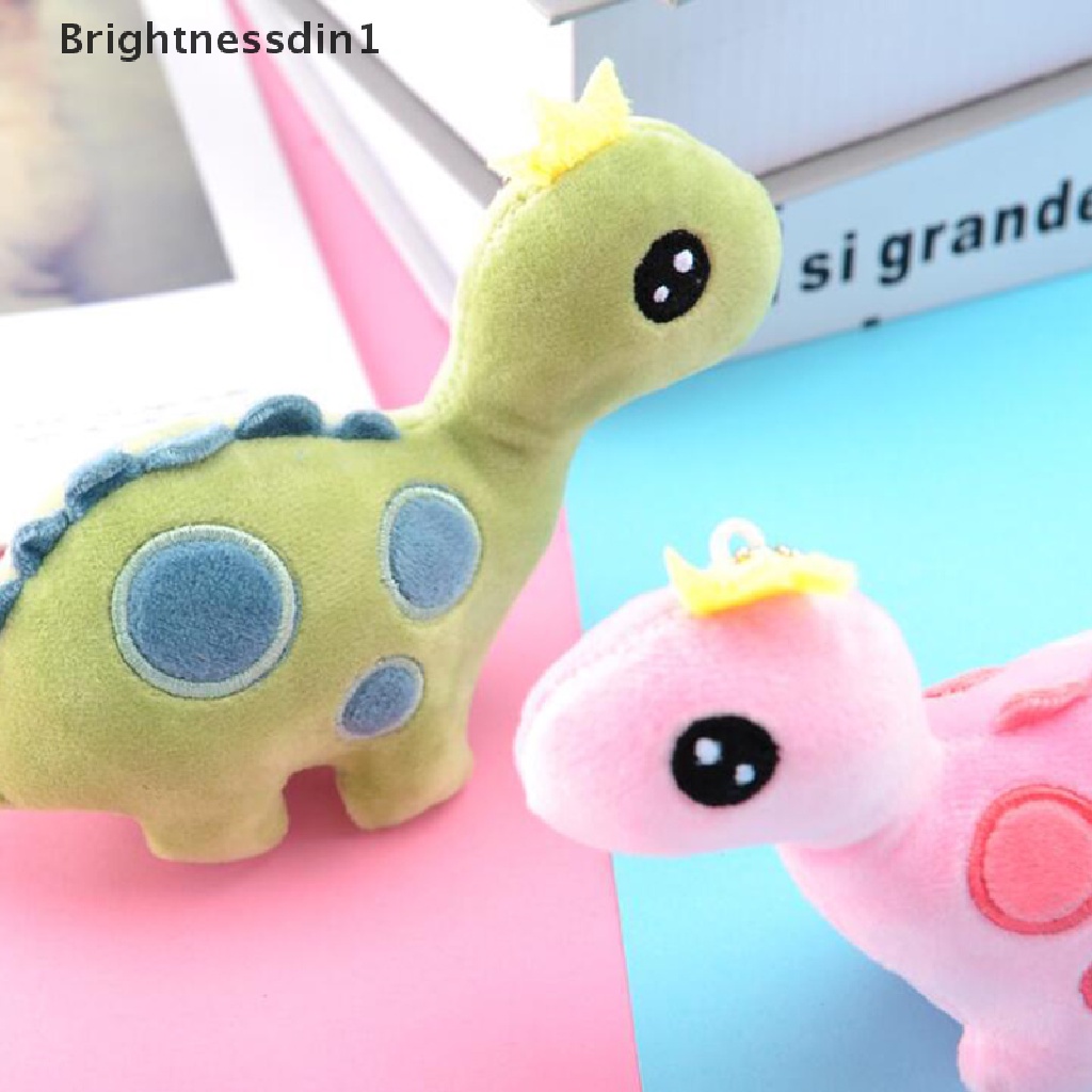 (Brightdin1) Mainan Boneka Plush Dinosaurus Mahkota Untuk Hadiah Ulang Tahun