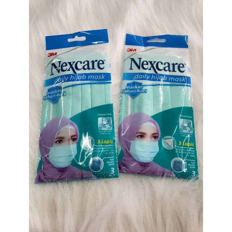 Masker Nexcare daily hijab 1 packs @3pcs