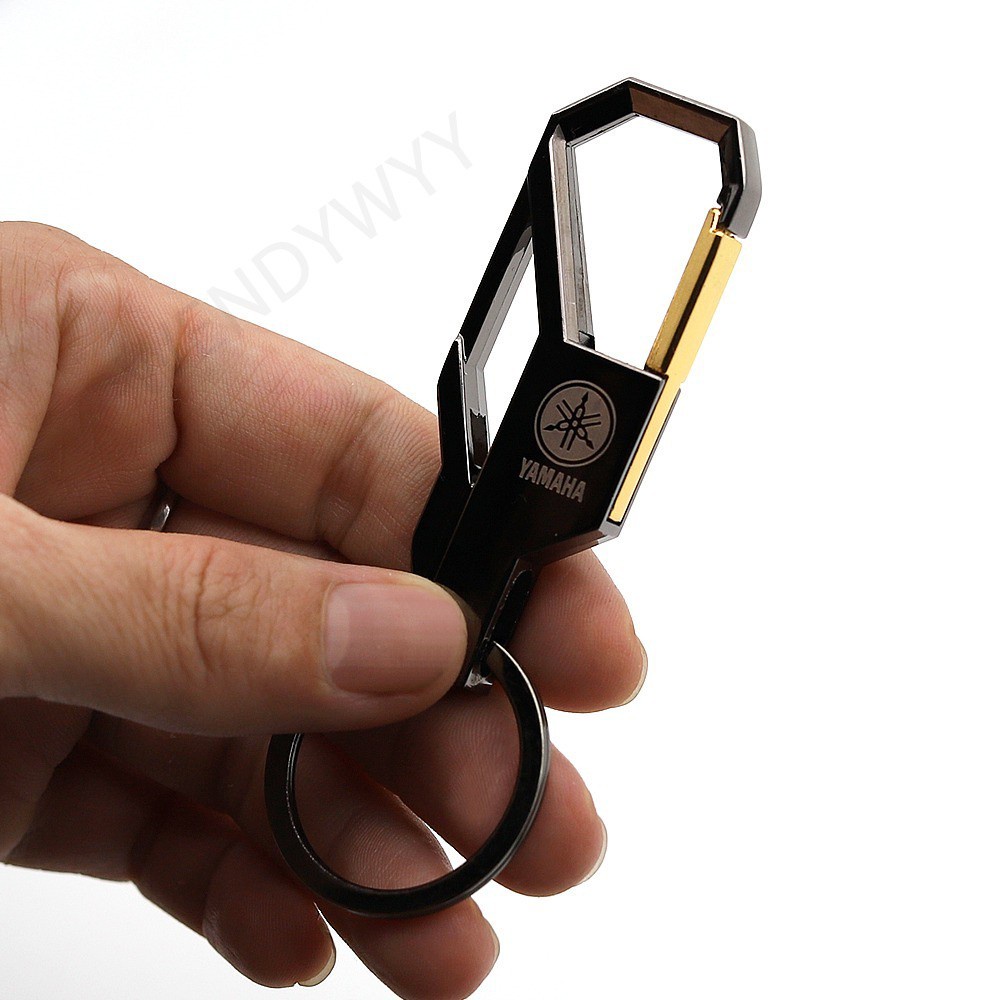 (COD) 3D Keychain Mobil Baru Logo Mobil Kreatif Paduan Keyring Logam Untuk Honda Yamaha Motor
