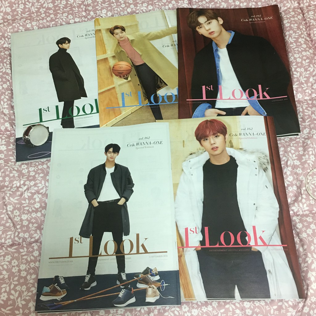 [READY] Majalah 1st Look Ce& Wanna One Version Vol. Sept 2018 1st LOOK Magazine Wanna One Cover