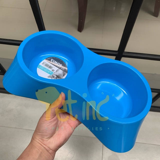 Double dinner melamine pet bowl