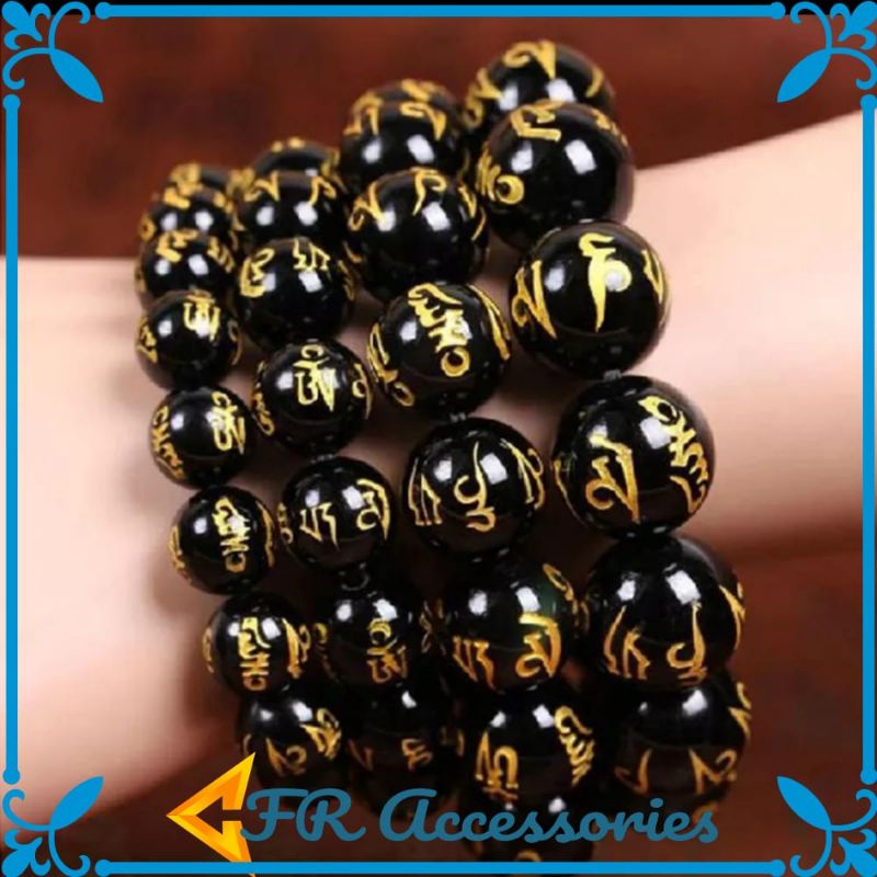 GELANG MANTRA BUDHA  BATU TIBET